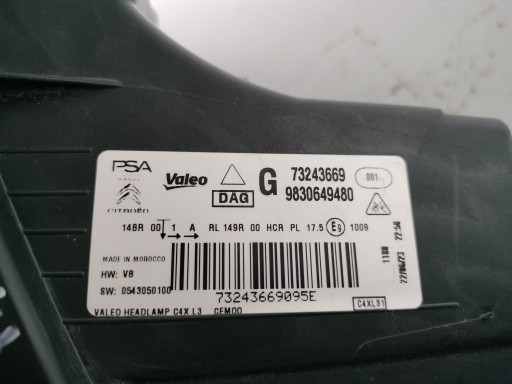 LAMPA FAR LIJEVA STRANA CITROEN C4 III 20- FULL LED LAMPA FAR LIJEVA STRANA CITROEN C4 III 20- FULL LED