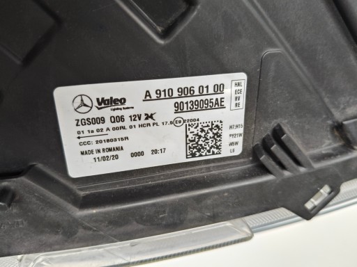 LAMPA FAR DESNA STRANA MERCEDES SPRINTER W910 18-