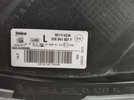 LAMPA FAR LIJEVA STRANA SEAT ATECA 575 16- FULL LED LAMPA FAR LIJEVA STRANA SEAT ATECA 575 16- FULL LED