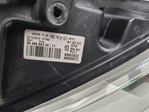 LAMPA FAR LIJEVA STRANA PEUGEOT 207 06-12