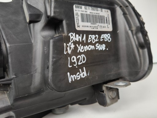 LAMPA FAR LIJEVA STRANA BMW 1 E82 E88 COUPE CABRIO XENON ZAKRETNI LAMPA FAR LIJEVA STRANA BMW 1 E82 E88 COUPE CABRIO XENON ZAKRETNI