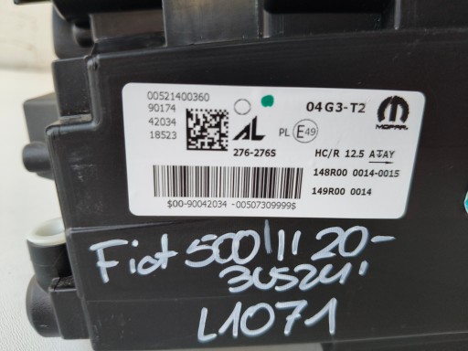 LAMPA FAR LIJEVA STRANA FIAT 500 II 20- LAMPA FAR LIJEVA STRANA FIAT 500 II 20-