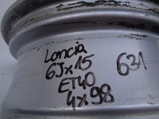 FELGA ALUMINIJSKA LANCIA 6JX15 ET40 4X98 51748960
