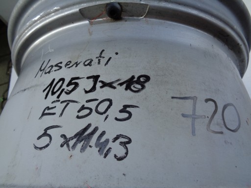 FELGA ALUMINIJSKA MASERATI 10,5JX18 ET50,5 5X114,3 720 FELGA ALUMINIJSKA MASERATI 10,5JX18 ET50,5 5X114,3 720