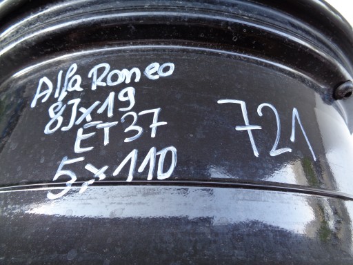 FELGA ALUMINIJSKA ALFA ROMEO 8JX19 ET37 5X110 721 50569176 FELGA ALUMINIJSKA ALFA ROMEO 8JX19 ET37 5X110 721 50569176