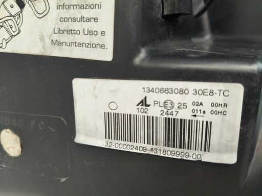 LAMPA FAR DESNA STRANA FIAT DUCATO BOXER JUMPER 06-14 BIJELA UTOR