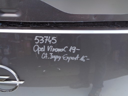 VRATA DESNA ZADNJA OPEL VIVARO C 19- CITROEN JUMPY EXPERT 16- PROACE 53745 VRATA DESNA ZADNJA OPEL VIVARO C 19- CITROEN JUMPY EXPERT 16- PROACE 53745
