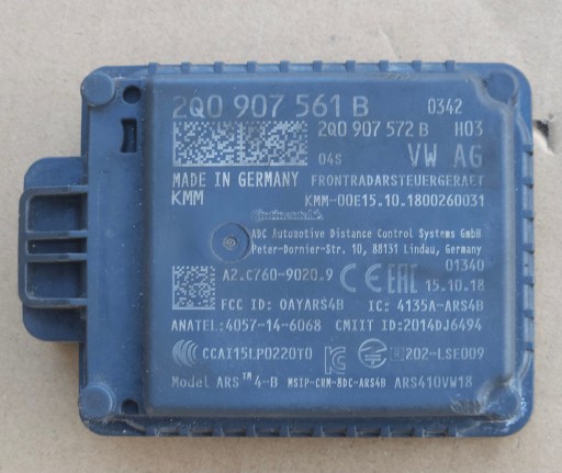 VW AUDI SKODA RADAR ACC DISTRONIC 2Q0907561J , 2Q0907550C 2Q0907561H