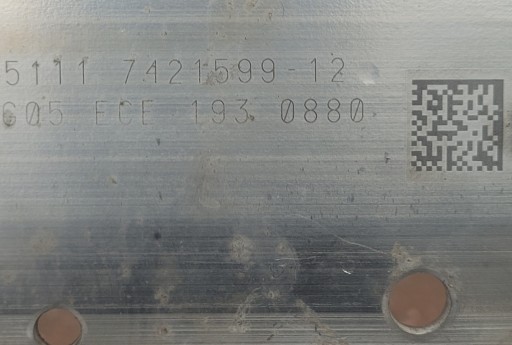 BMW X5 X6 G05 GREDA POJAČANJE ŠOFER ŠAJBA 7421599