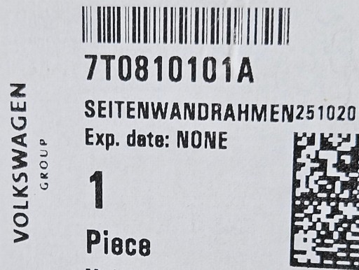 VW MULTIVAN 7T GOLI PRAG OPLATA LIJEVA PREDNJA STRANA 7T0810101A