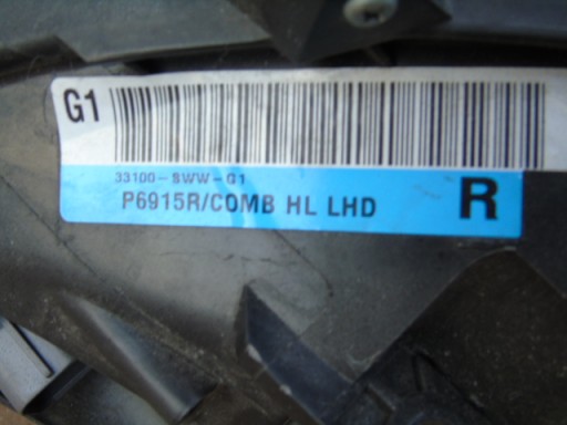 HONDA CR-V 07-12 LAMPA FAR XENON DESNA STRANA 33100-SWW-G1