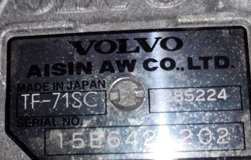 VOLVO V40 2.0D GETRIBA MJENJAČ AUTOMAT TF71SC