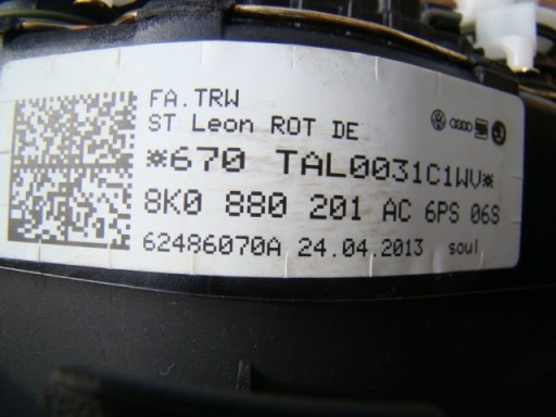 AUDI A3 A4 A5 Q5 NOSAČ  VOZAČA SUVOZAČA