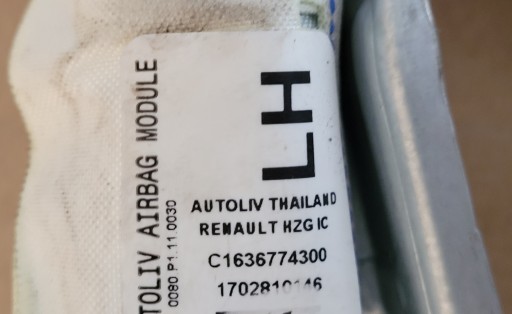 RENAULT KOLEOS II 17-21 AIRBAG ZAVJESA LIJEVA STRANA DESNA