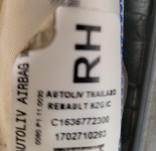 RENAULT KOLEOS II 17-21 AIRBAG ZAVJESA LIJEVA STRANA DESNA