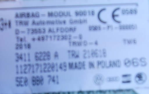 SKODA OCTAVIA 3 5E0 AIRBAG ZAVJESA LIJEVA STRANA DESNA SKODA OCTAVIA 3 5E0 AIRBAG ZAVJESA LIJEVA STRANA DESNA