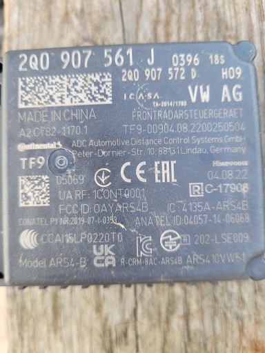 VW AUDI SKODA RADAR ACC DISTRONIC 2Q0907561J , 2Q0907550C 2Q0907561H VW AUDI SKODA RADAR ACC DISTRONIC 2Q0907561J , 2Q0907550C 2Q0907561H