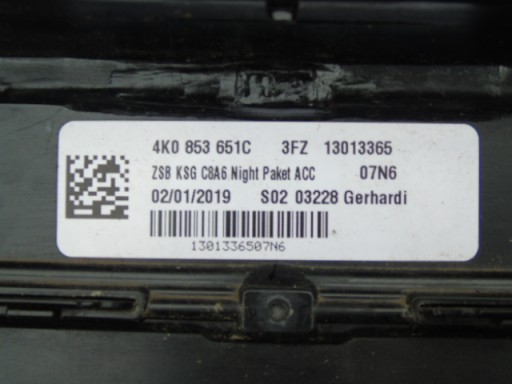 AUDI A6 C8 18-21 MASKA 4K0853651C