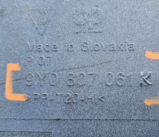 PORSCHE CAYENNE GTS TURBO 18-22 BRANIK 9Y0807221B