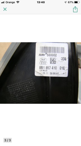 AUDI Q5 RETROVIZOR DESNA 6 PIN 8R1857410