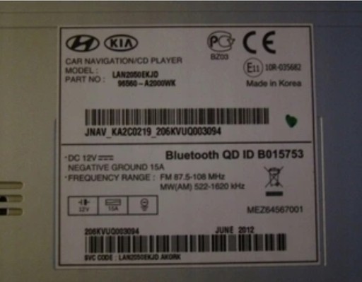 KIA CEED 12-15 NAVI NAVIGACIJA GPS ORIGINAL