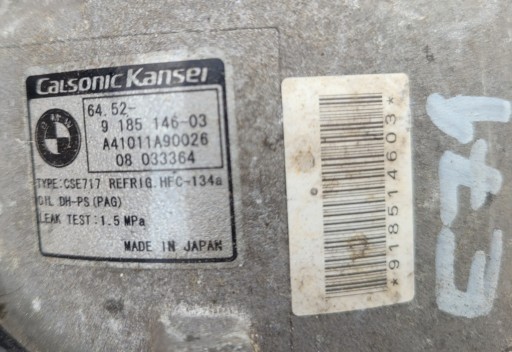 BMW X6 E71 3.0 D KOMPRESOR PUMPA KLIMATIZACIJE