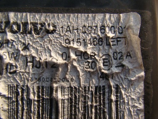 VOLVO V70 S70 96-00 LAMPA FAR LIJEVA STRANA ORIGINAL