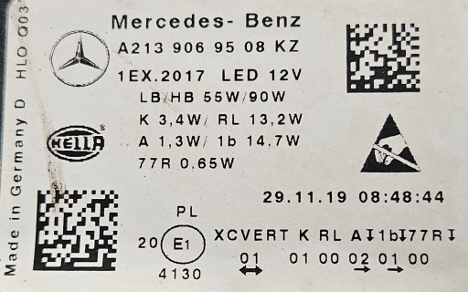 MERCEDES E KLASA W213 MULTIBEAM LED LAMPA FAR LIJEVA STRANA A2139069508