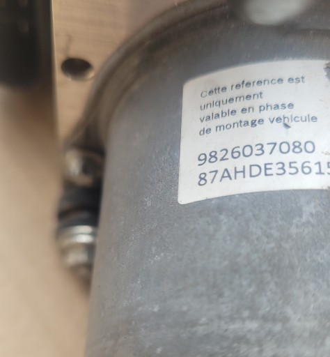 PEUGEOT PUMPA ABS 9826037080 9812786180 0265956353