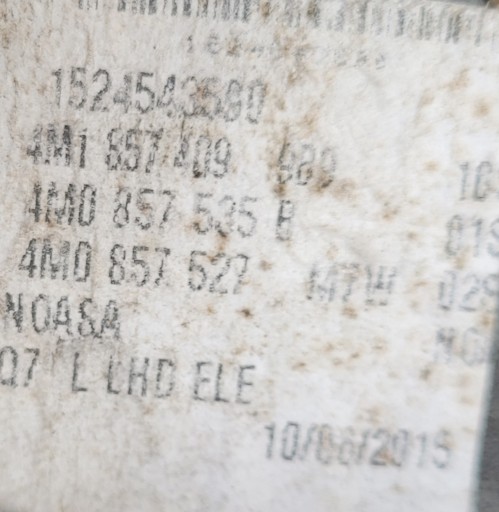 AUDI Q7 2 4M0 15-19 RETROVIZOR LIJEVA 12PIN DESNA 8PIN