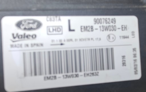 FORD S MAX GALAXY 15-19 LAMPA FAR FULL LED LIJEVA STRANA EM2B-13W030EH