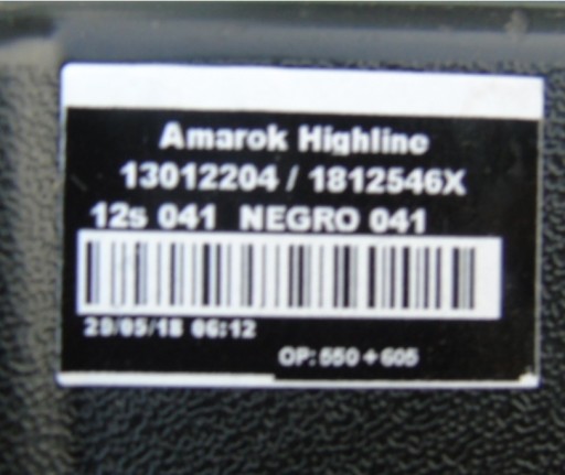 VW AMAROK REDIZAJN 14-18 MASKA 2H6853651E VW AMAROK REDIZAJN 14-18 MASKA 2H6853651E