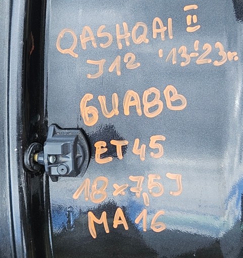 NISSAN QASHQAI J12 ALU FELGA 18X7.5J ET45 MA16
