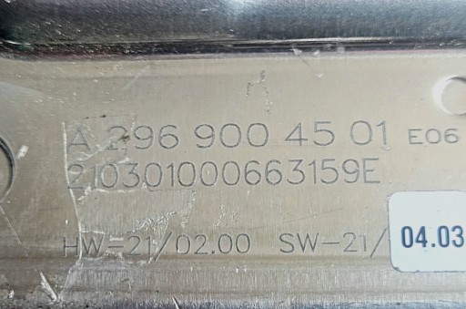 MERCEDES MODUL BALAST LED A2969004501 MERCEDES MODUL BALAST LED A2969004501