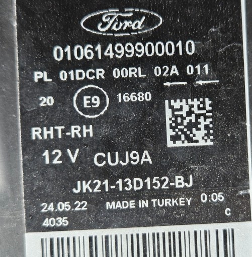 FORD TRANSIT CUSTOM REDIZAJN 17-23 LAMPA FAR DESNA STRANA BI XENON LED JK21-13D152-BJ