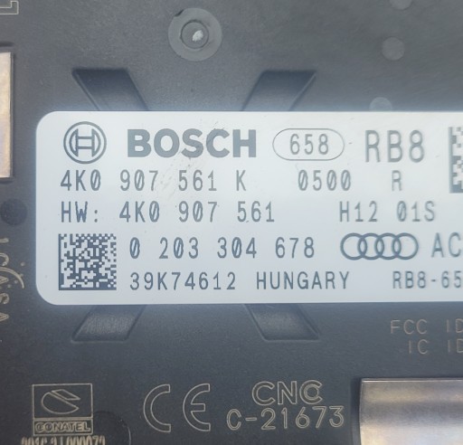 AUDI A6 A7 C8 RADAR ACC SENSOR 4K0907561K