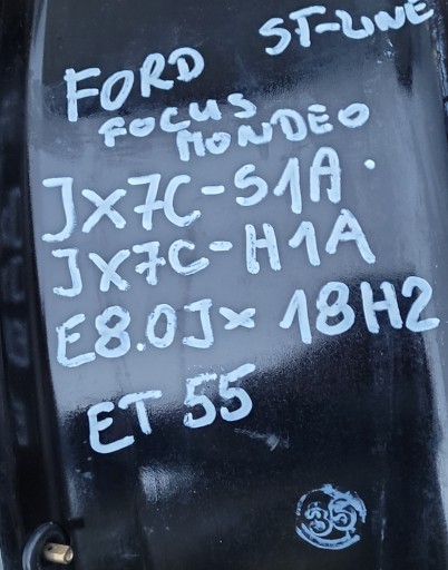 FORD FOCUS MONDEO ALU FELGA ST-LINE 8X 18 JX7C-S1A , JX7C-H1A