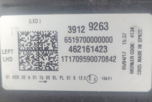 OPEL CROSSLAND X 17-20 LAMPE FAROVI FULL LED 2SZT.