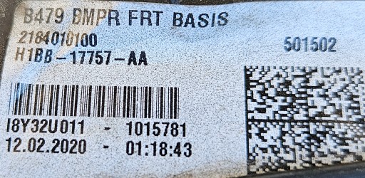 FORD FIESTA MK8 16-21 BRANIK PREDNJA STRANA H1BB-17757-A