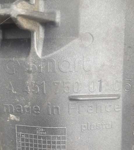 SMART FORTWO II 07-13 PREDNJA STRANA HAUBA BLATOBRAN BRANIK