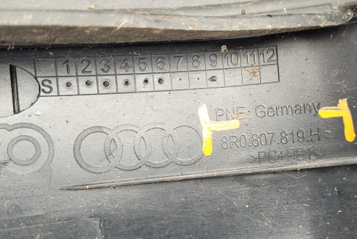 AUDI Q5 S-LINE REDIZAJN 12-16 SPOJLER DIFUZOR BRANIKA