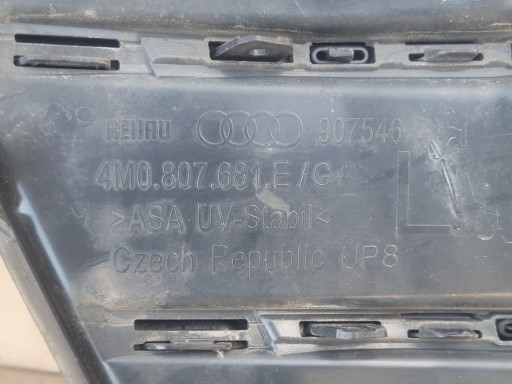AUDI SQ7 14-19 MREŽICA LIJEVA STRANA ISPOD RADAR 4M0807681E/G