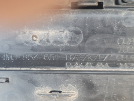 AUDI SQ7 14-19 MREŽICA LIJEVA STRANA ISPOD RADAR 4M0807681E/G