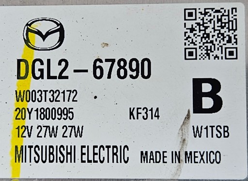 MAZDA CX30 19-24 LAMPA FAR LIJEVA STRANA LED DGJ151040 W5553 14 PIN