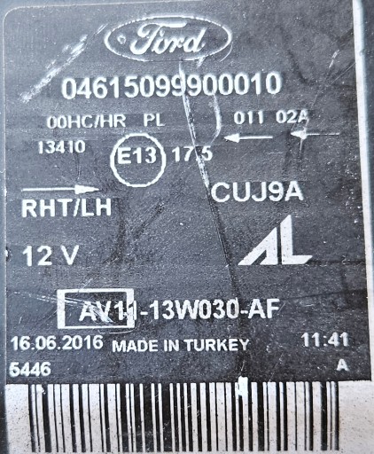 FORD B-MAX B MAX LAMPA FAR DESNA STRANA ILI LIJEVA OBIČNA