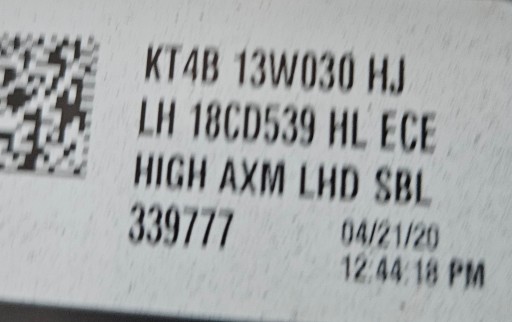 FORD EDGE REDIZAJN 18-21 LAMPA FAR FULL LED LIJEVA STRANA KT4B13W030HJ