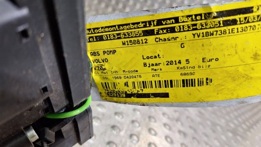 PUMPA MODUL ABS 31329139 31400543 VOLVO XC60 I XC70 V70 III S80 II