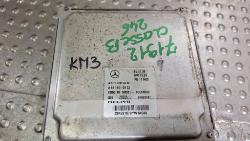 KOMPJUTER MODUL MOTORA A6519009402 A6519010802 MERCEDES B W246 1.8 CDI KOMPJUTER MODUL MOTORA A6519009402 A6519010802 MERCEDES B W246 1.8 CDI