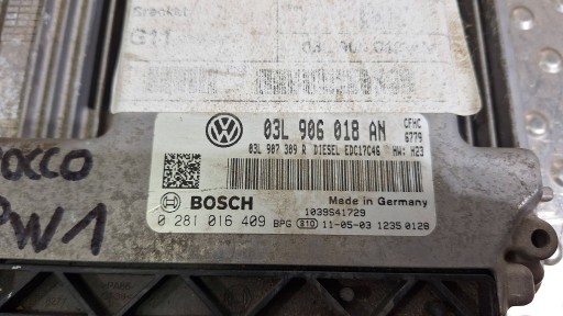 GARNITURA PALJENJA 03L906018AN 5K0937086J VW GOLF VI SCIROCCO III 2.0 TDI
