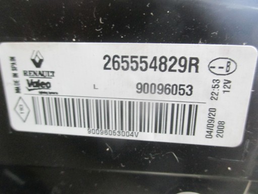 LAMPA FAR DESNA STRANA ILI LIJEVA RENAULT MEGANE IV HATCHBACK (OBIČNI) 15R-